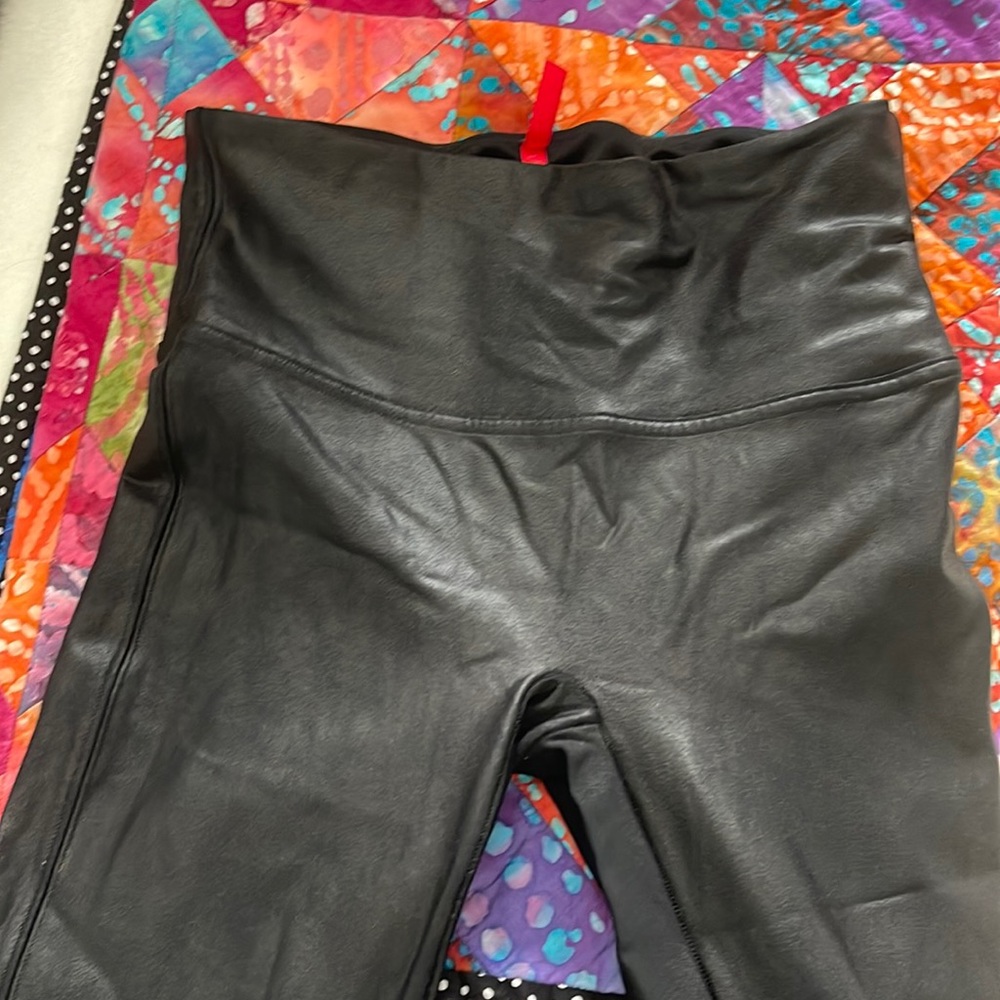 Spanx leather leggings